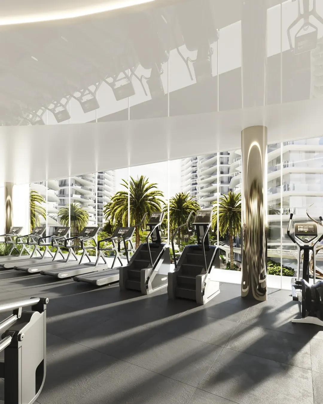 Fitness center do Athletic Club, equipado pela Technogym