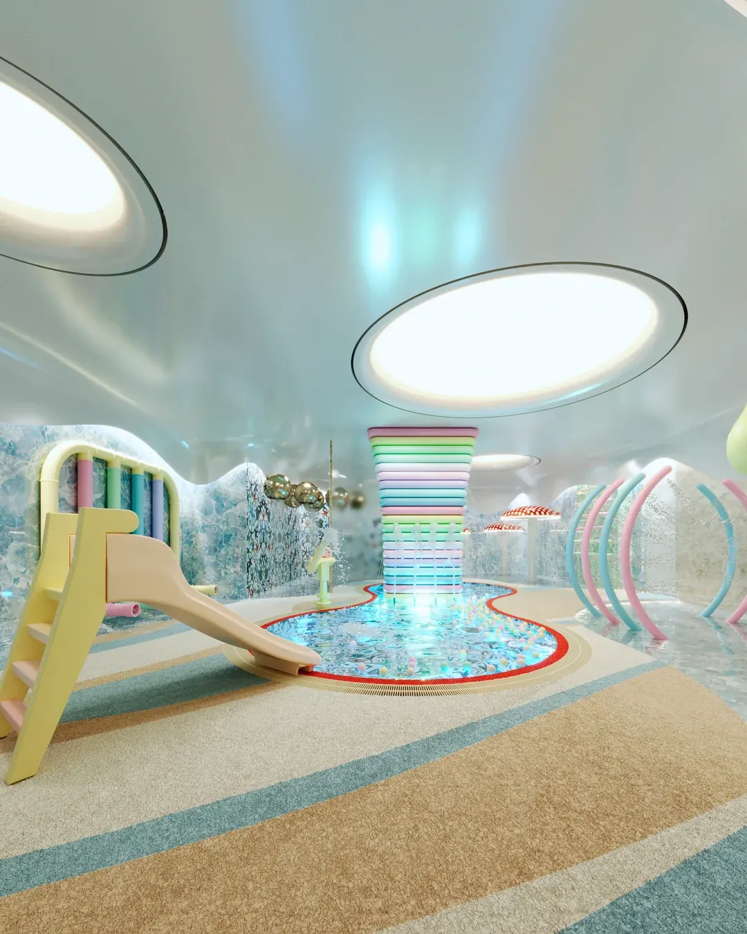 Brinquedoteca e piscina infantil coberta do Kids Club
